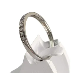 Bague d'occasion or 750 blanc diamants