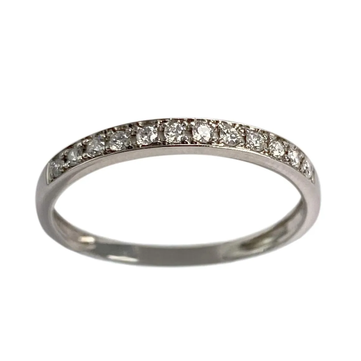 Bague d'occasion or 750 blanc diamants
