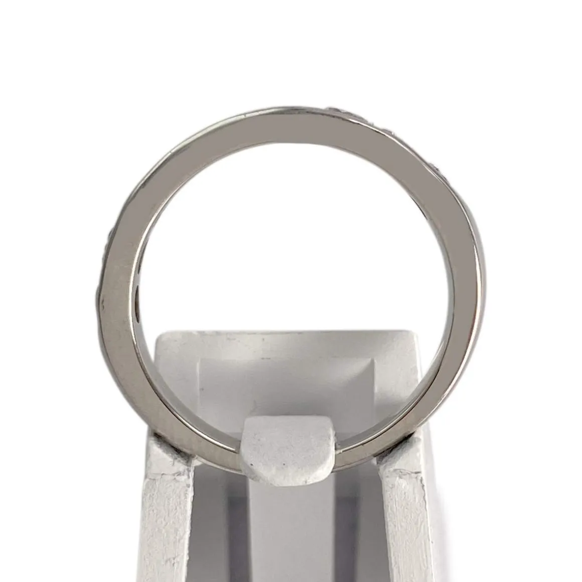 Bague d'occasion or 750 blanc diamants