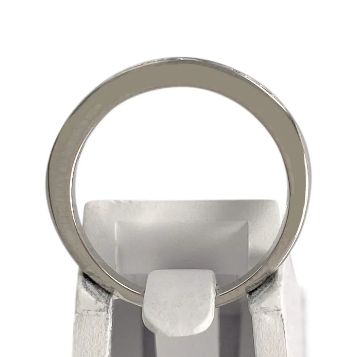 Bague d'occasion or 750 blanc diamant