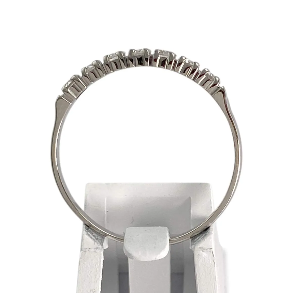 Bague d'occasion or 750 blanc diamant
