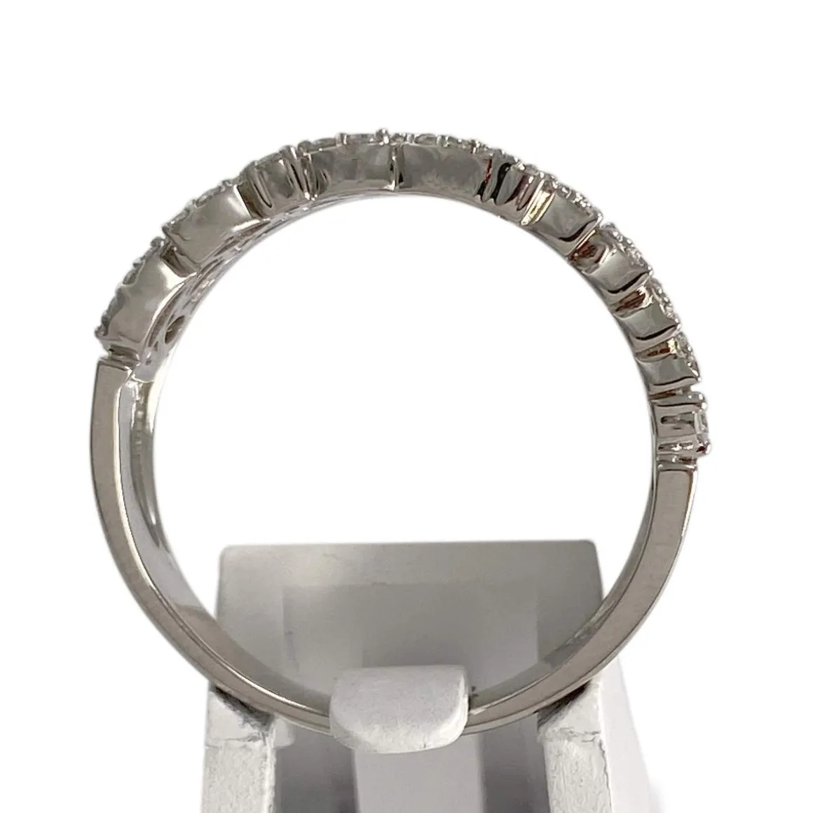 Bague d'occasion or 375 blanc diamant