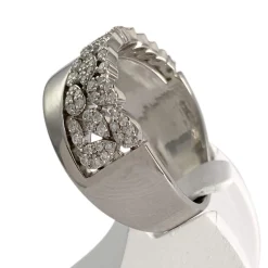 Bague d'occasion or 375 blanc diamant