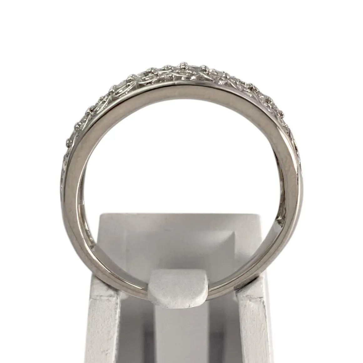 Bague d'occasion or 375 blanc diamants