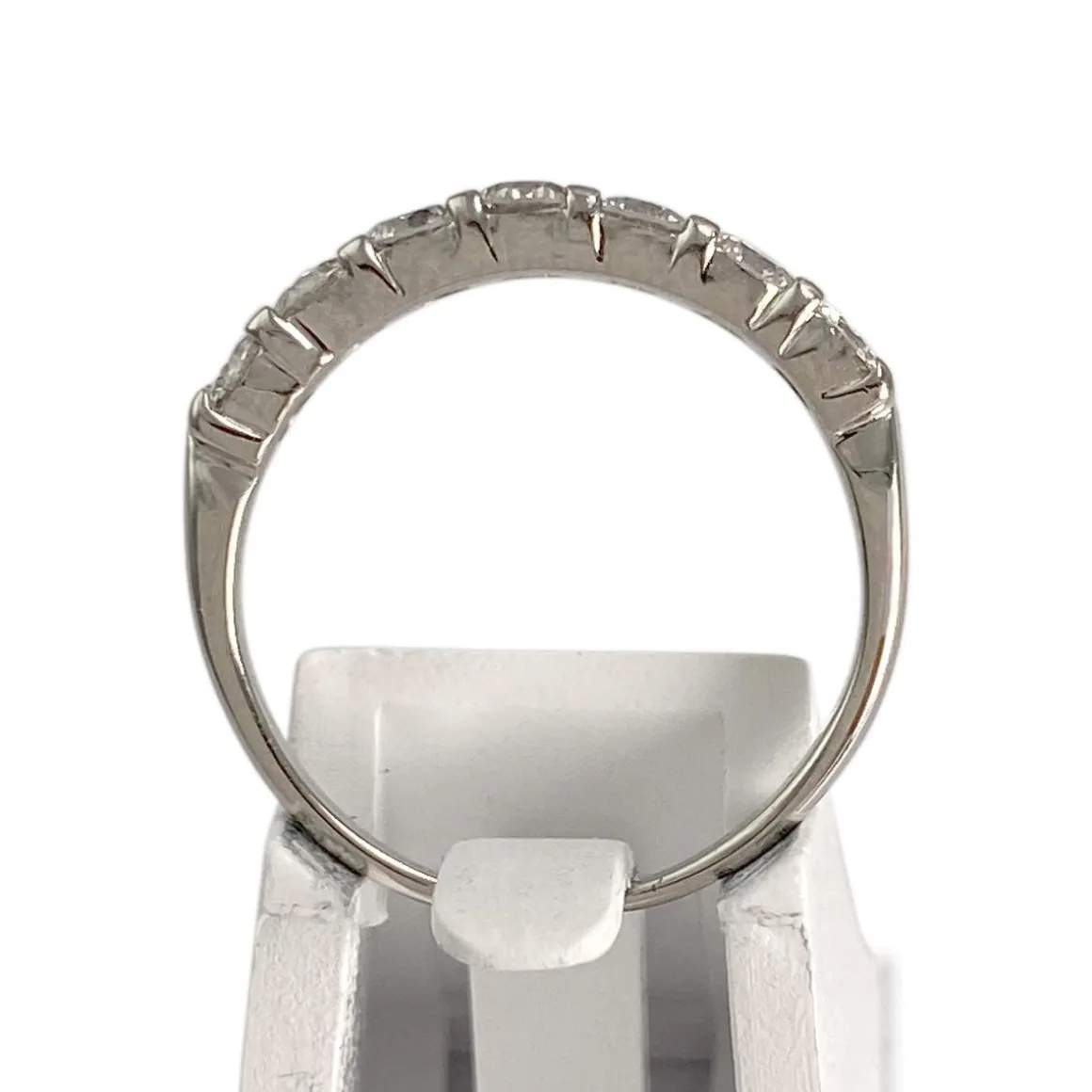 Bague d'occasion or 750 blanc diamants