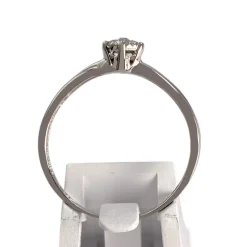 Bague d'occasion or 750 blanc diamants