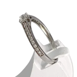 Bague d'occasion or 750 blanc diamants