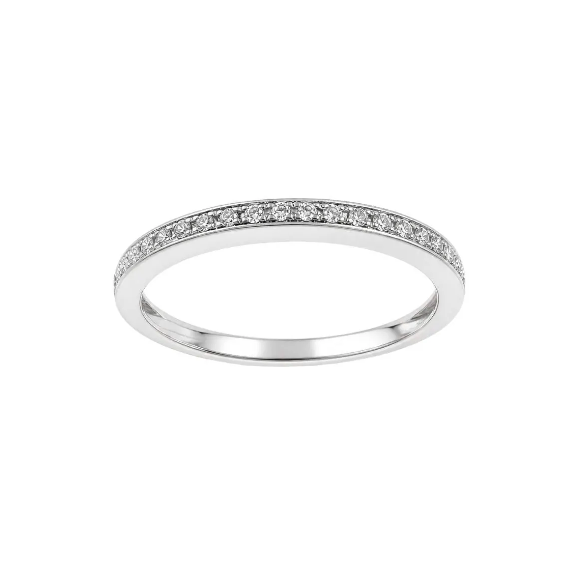 Bague d'occasion or 375 blanc diamants