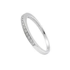 Bague d'occasion or 375 blanc diamants