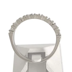 Bague d'occasion or 750 blanc diamants