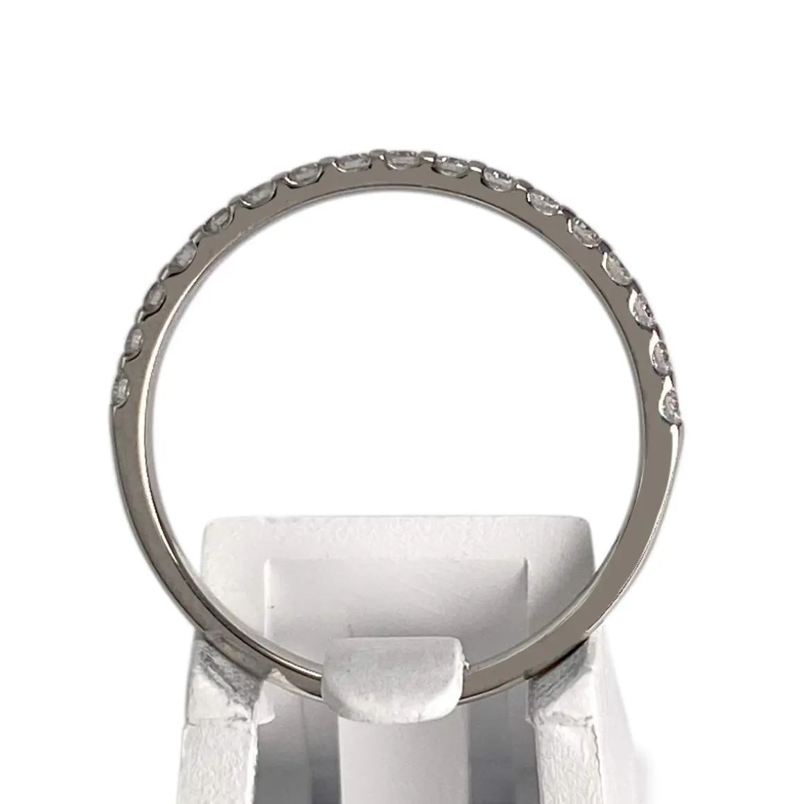 Bague d'occasion or 750 blanc diamants