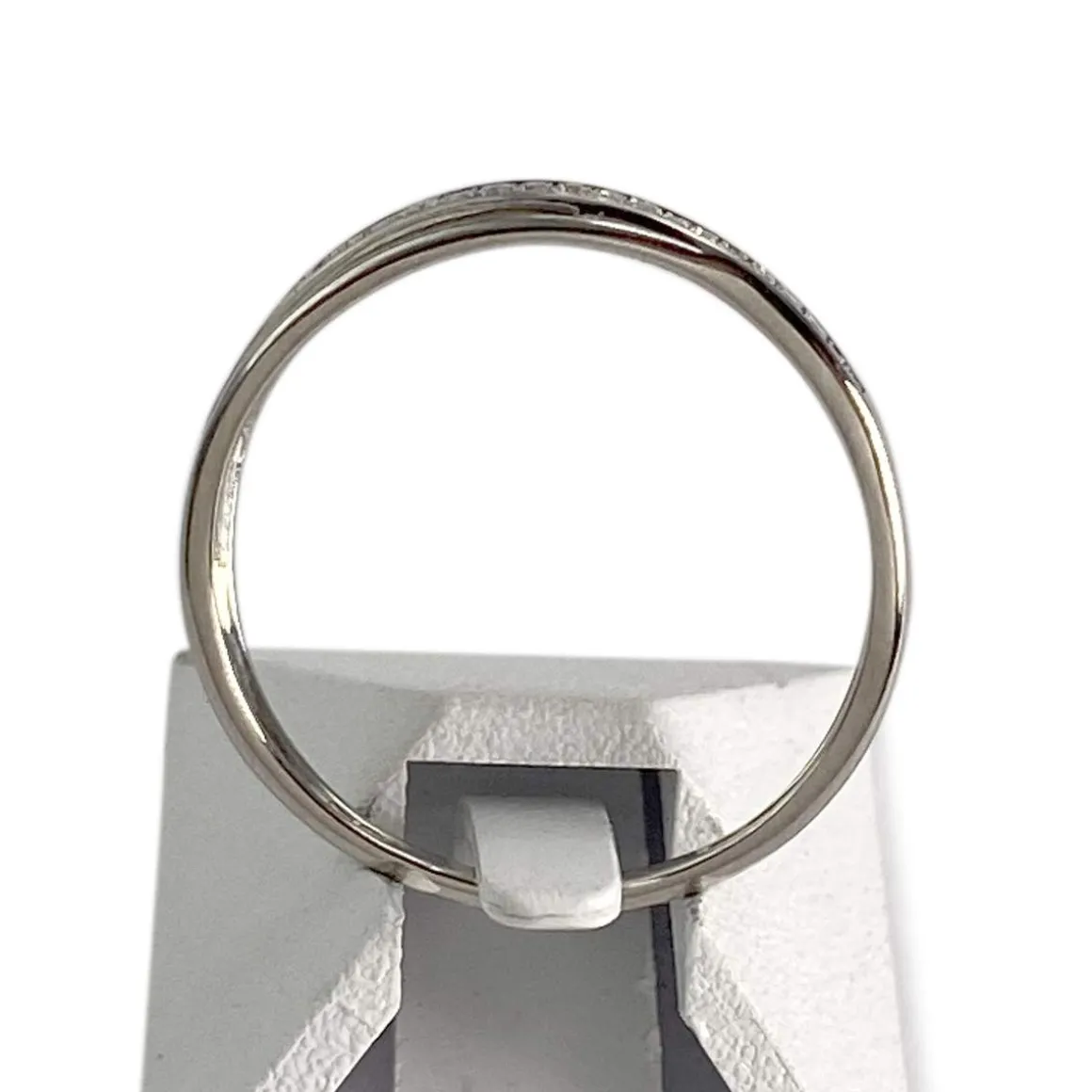 Bague d'occasion or 375 blanc diamants