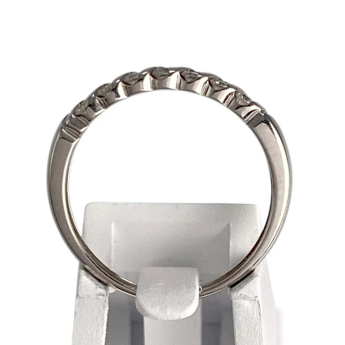 Bague d'occasion or 750 blanc diamant