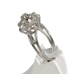 Bague d'occasion or 750 blanc diamants
