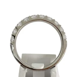 Bague d'occasion or 750 blanc diamants synthétique