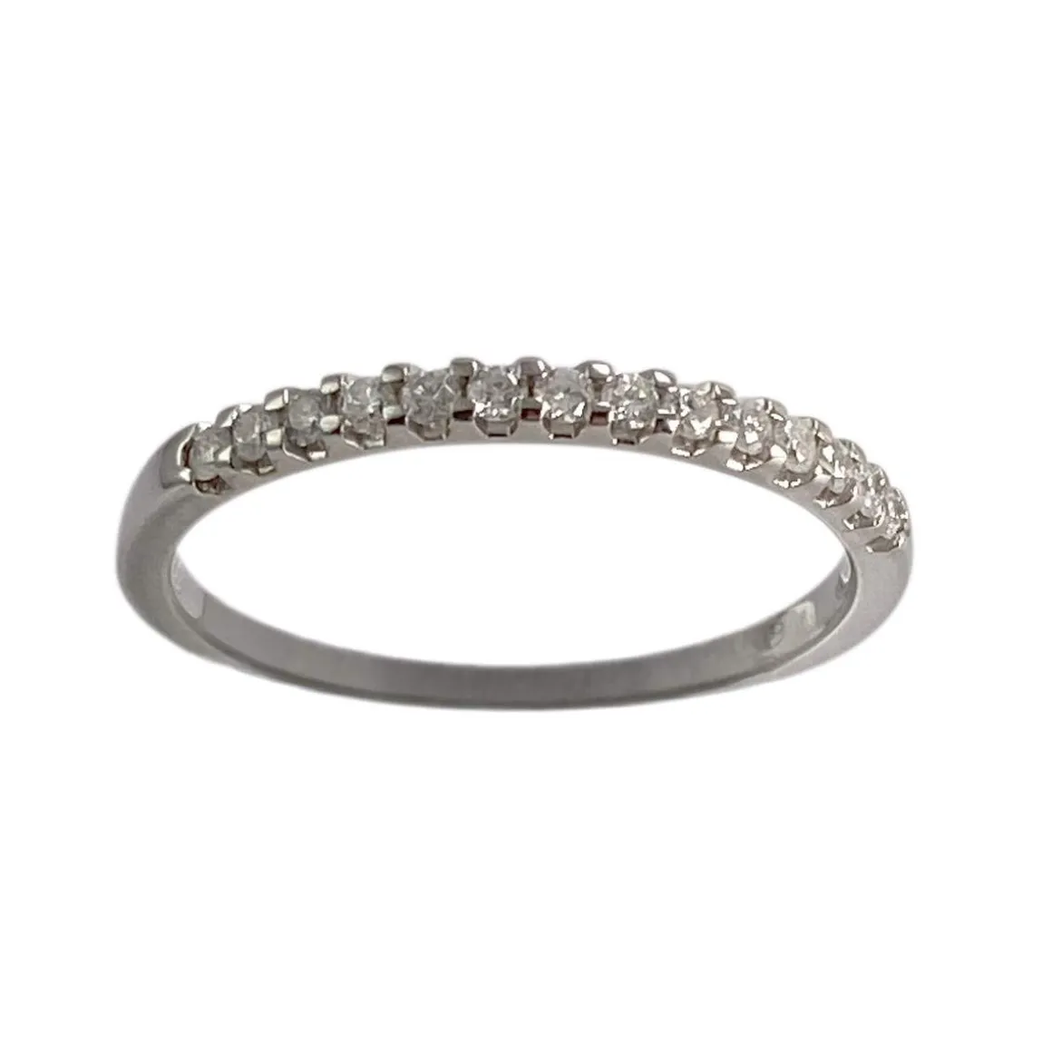 Bague d'occasion or 750 blanc diamants