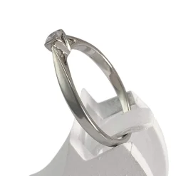 Bague d'occasion or 750 blanc diamant