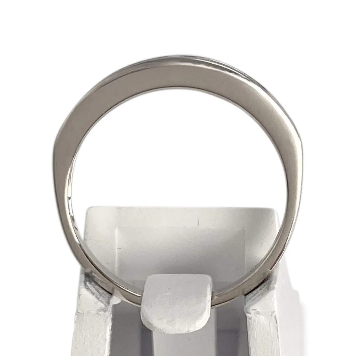 Bague d'occasion or 750 blanc diamants