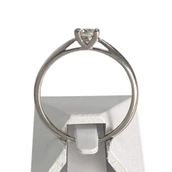 Bague d'occasion or 750 blanc diamant