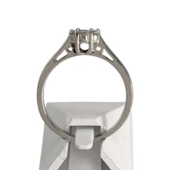 Bague d'occasion or 750 blanc diamants