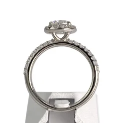 Bague d'occasion or 585 blanc diamants