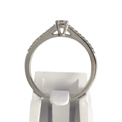 Bague d'occasion or 750 blanc diamants