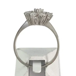 Bague d'occasion or 750 blanc diamants