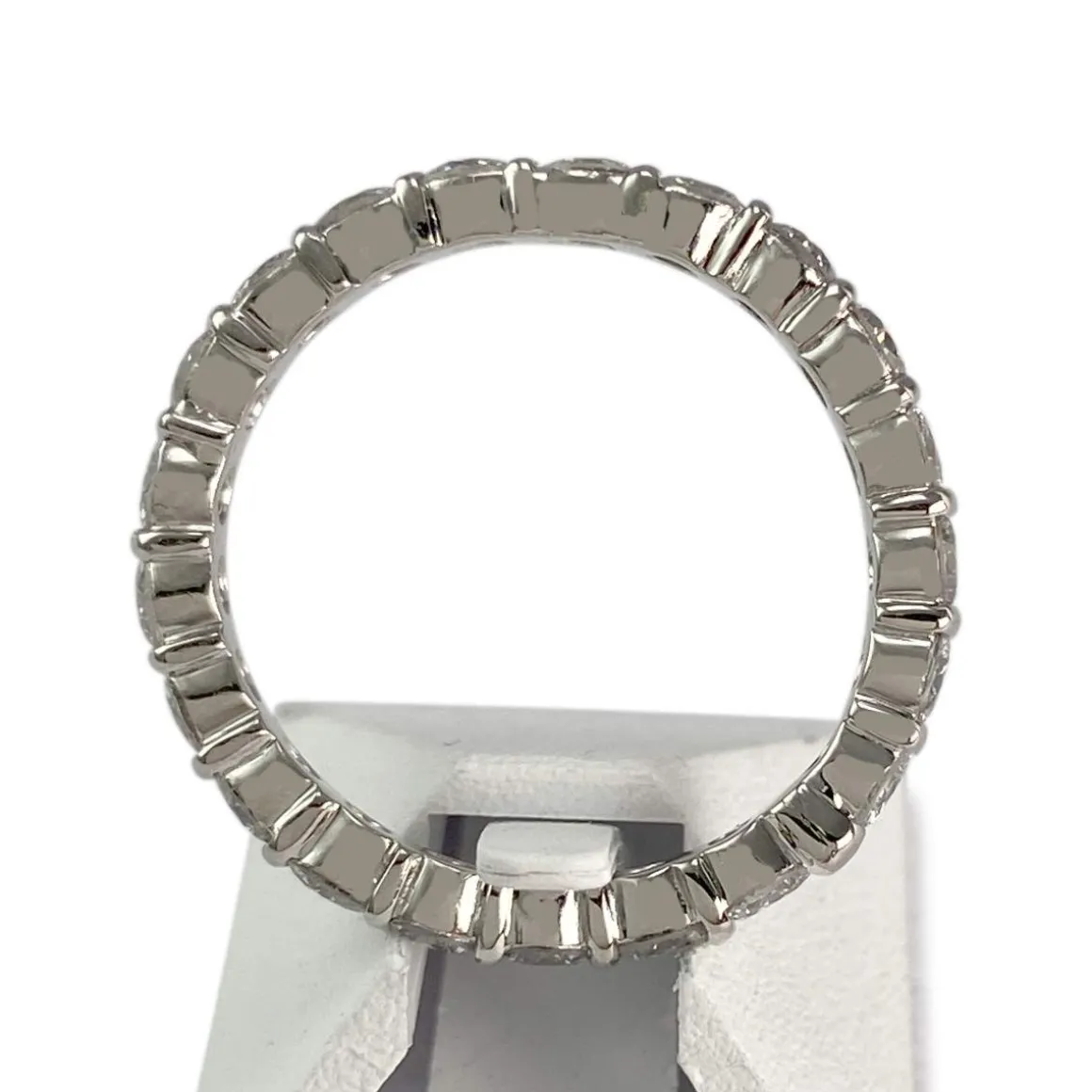 Bague d'occasion or 750 blanc diamants