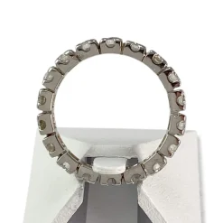Bague d'occasion or 750 blanc diamants