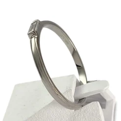 Bague d'occasion or 375 blanc diamant