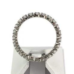 Bague d'occasion or 750 blanc diamants