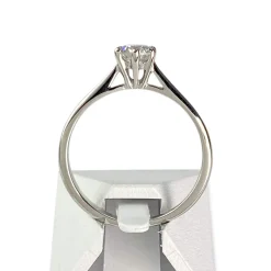 Bague d'occasion or 750 blanc diamant