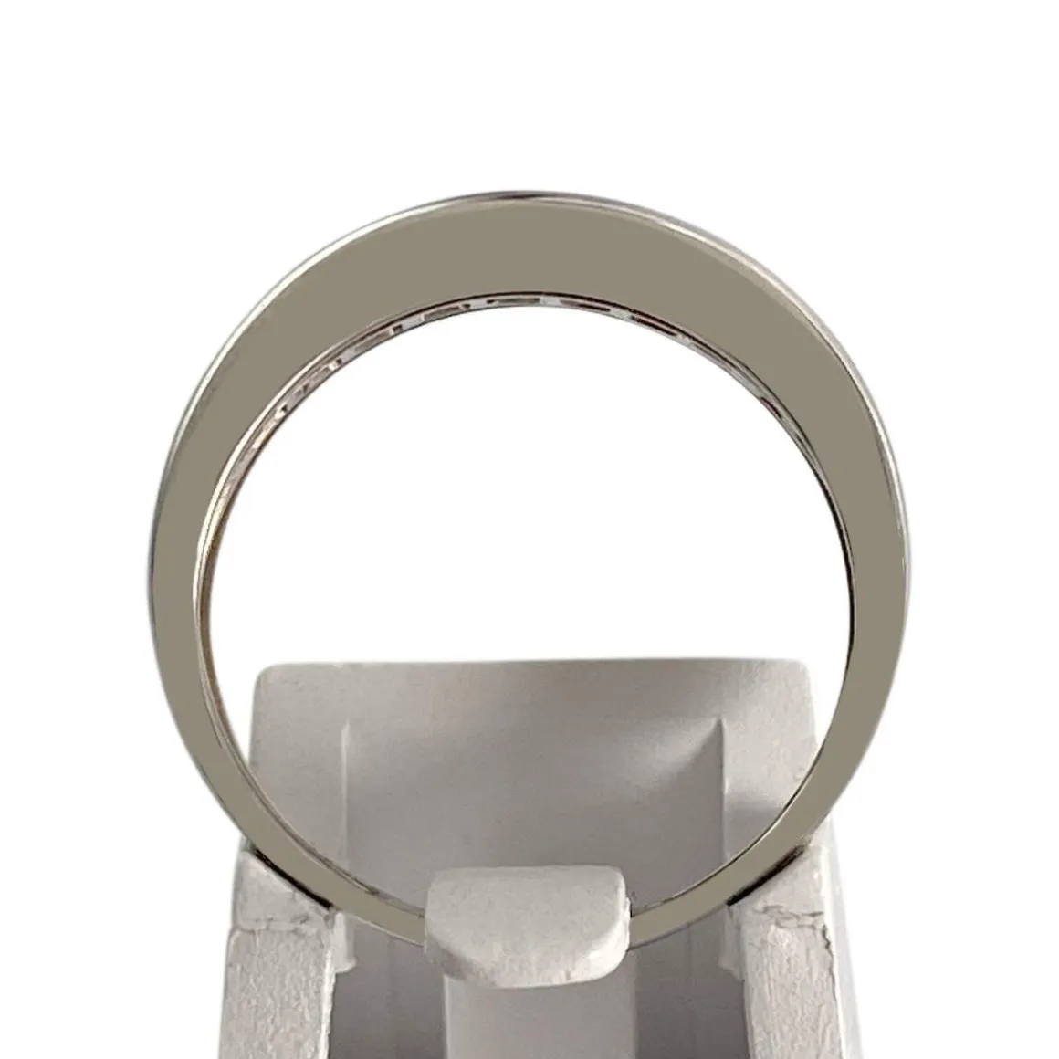 Bague d'occasion or 750 blanc saphirs