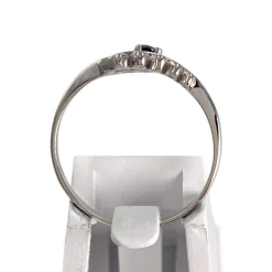 Bague d'occasion or 750 blanc saphir zirconias