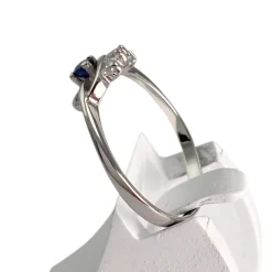 Bague d'occasion or 750 blanc saphir zirconias