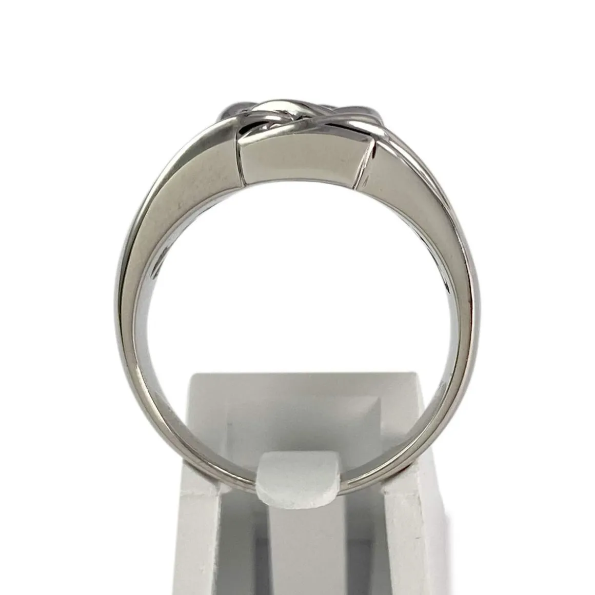 Bague d'occasion or 750 blanc saphir, diamants