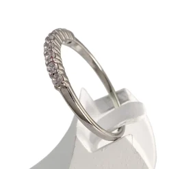 Bague d'occasion or 750 blanc zirconias