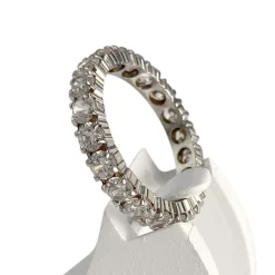 Bague d'occasion or 750 blanczirconias