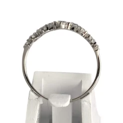 Bague d'occasion or 375 blanc zirconias