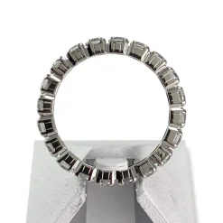 Bague d'occasion or 750 blanc zirconias
