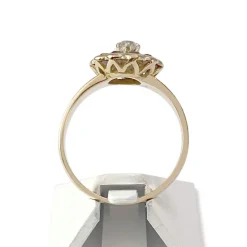 Bague d'occasion or 750 diamant et améthyste
