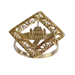 Bague d'occasion or 750 jaune