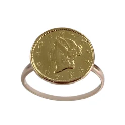 Bague d'occasion or 750 jaune