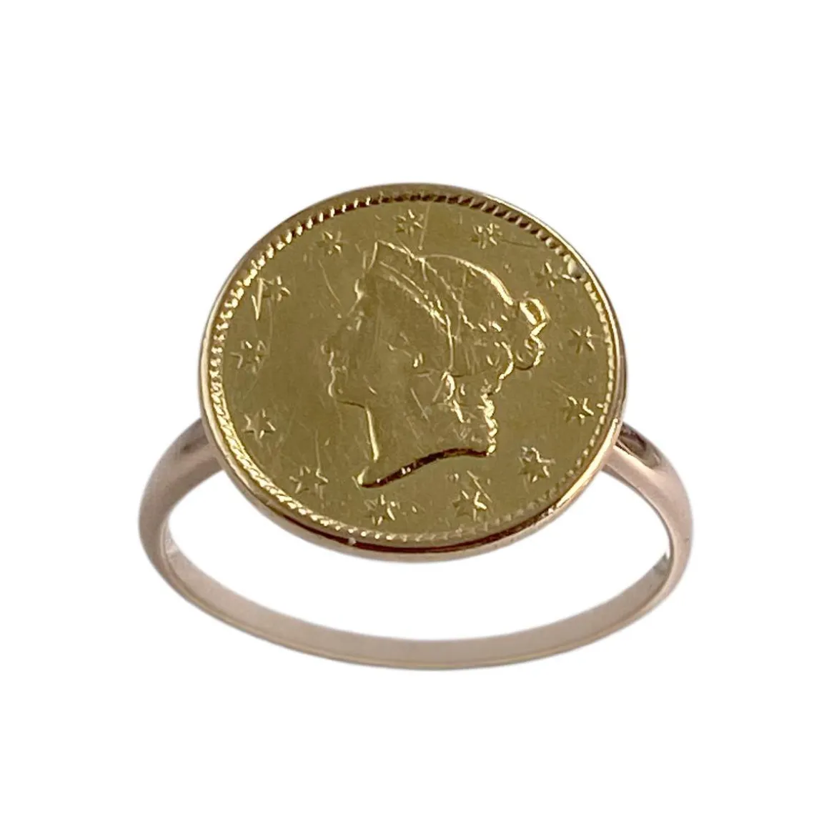 Bague d'occasion or 750 jaune