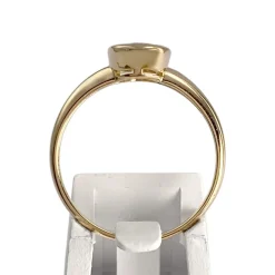 Bague d'occasion or 750 jaune aigue marine
