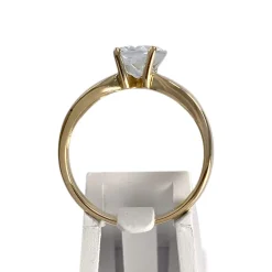 Bague d'occasion or 750 jaune aigue marine