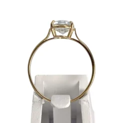 Bague d'occasion or 750 jaune aigue marine