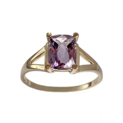 Bague d'occasion or 750 jaune amethyste