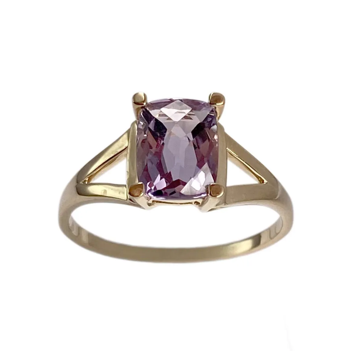 Bague d'occasion or 750 jaune amethyste