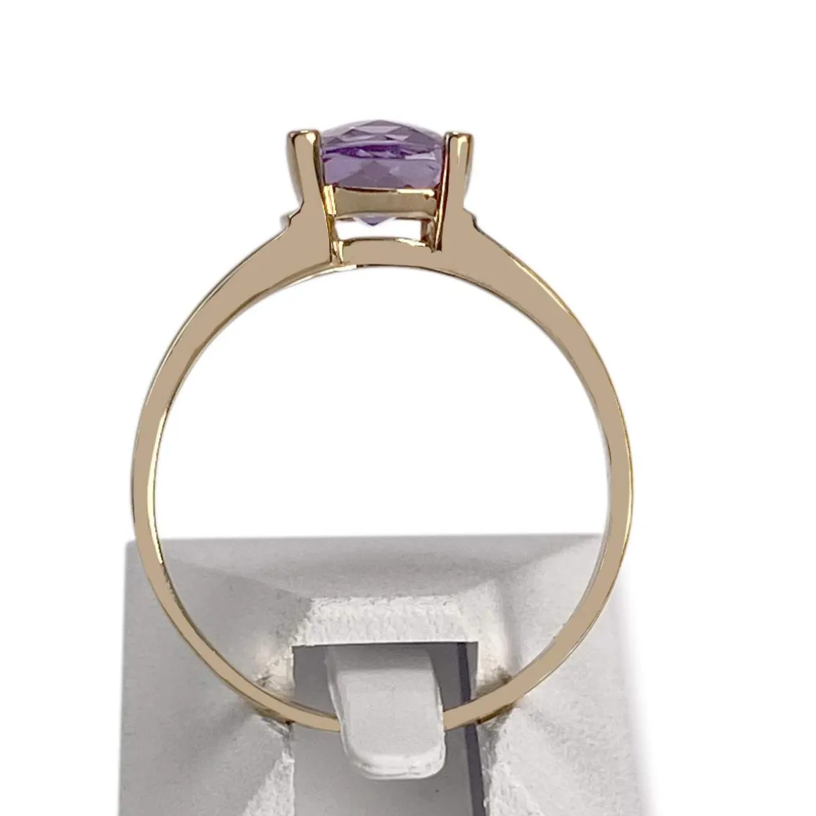 Bague d'occasion or 750 jaune amethyste